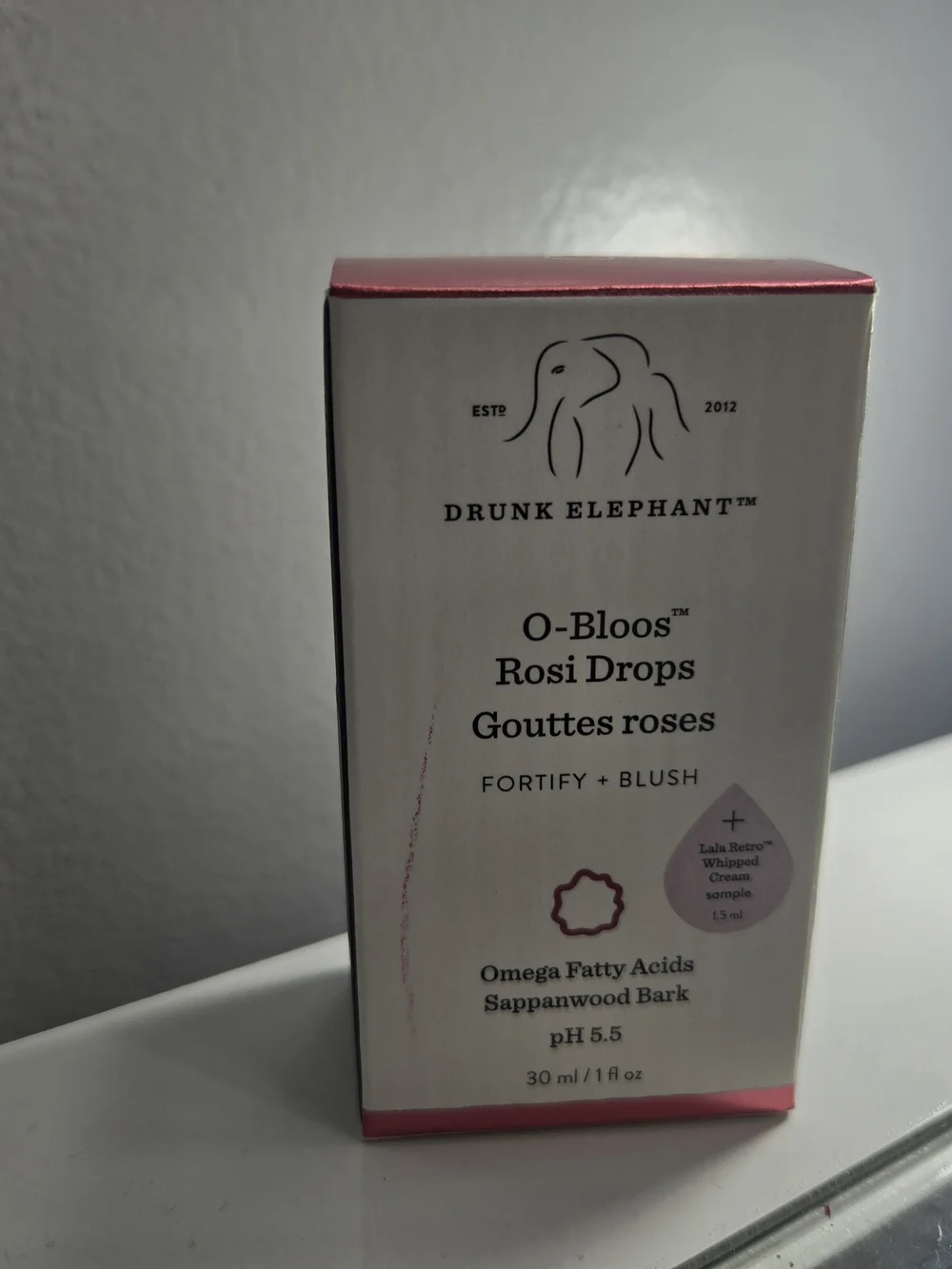 Drunk Elephant O-Bloos Rosi Drops Blush Serum - Pink/White